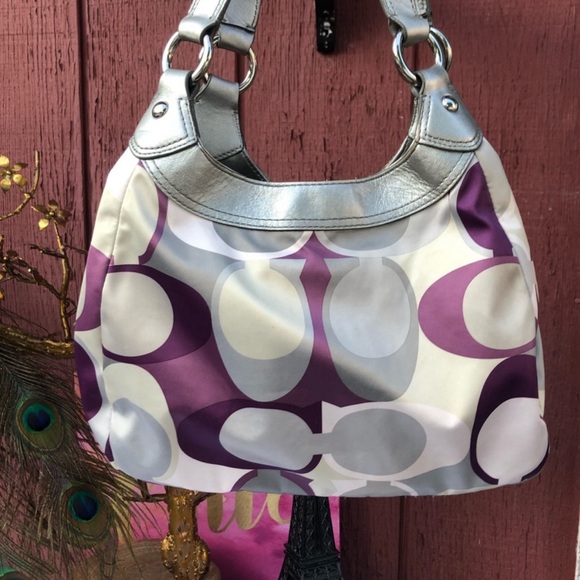 17406 Coach print bag VG cond Soho - Picture 2 of 5